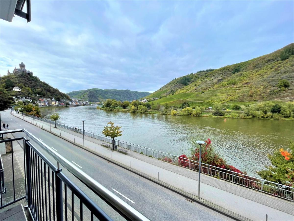 Moselpromenade Villa Moselufer, Panorama & Burg Cochem Blick, Netflix, Balkon Zewnętrze zdjęcie